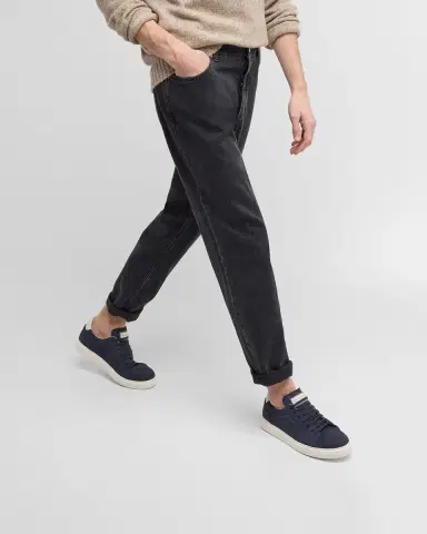 Brunello Cucinelli Men's Nubuck Calfskin Low-Top Sneakers | Thumbnail 2 Brunello Cucinelli Men's Nubuck Calfskin Low-Top Sneakers | Thumbnail 2