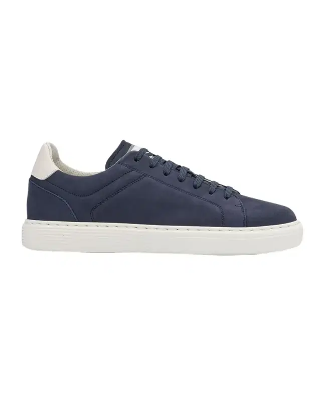 Brunello Cucinelli Men 's Nubuck Calfskin Low-Top Sneakers