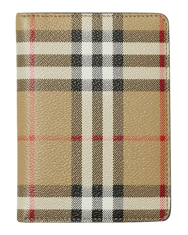 Check Bifold Passport Holder