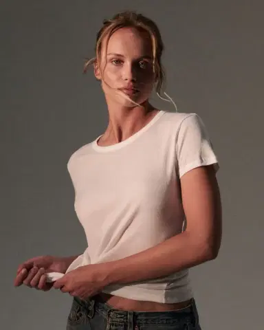 MAJESTIC FILATURES Lyocell Cotton Baby Ribbed Tee | Thumbnail 4 MAJESTIC FILATURES Lyocell Cotton Baby Ribbed Tee | Thumbnail 4