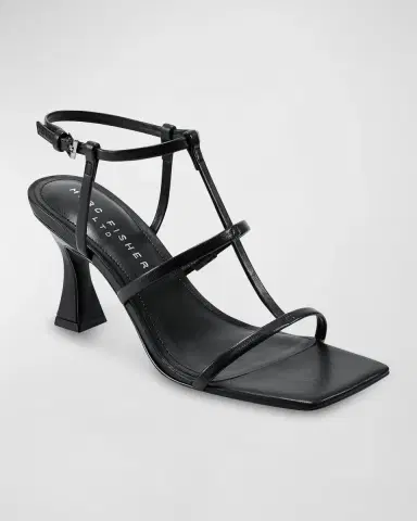 Marc Fisher LTD Dennie Leather T-Strap Slingback Sandals | Thumbnail 2 Marc Fisher LTD Dennie Leather T-Strap Slingback Sandals | Thumbnail 2