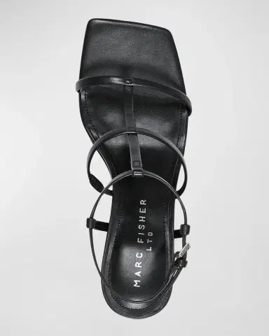 Marc Fisher LTD Dennie Leather T-Strap Slingback Sandals | Thumbnail 4 Marc Fisher LTD Dennie Leather T-Strap Slingback Sandals | Thumbnail 4