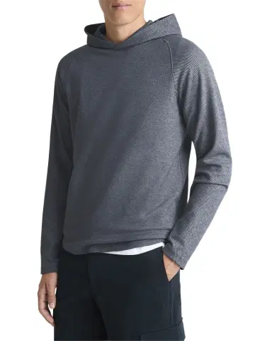 Vince Men's Broken Twill Pullover Hoodie | Thumbnail 1