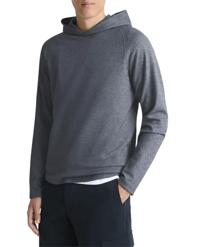 Men 's Broken Twill Pullover Hoodie