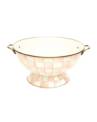 MacKenzie-Childs Rosy Check Enamel Everything Bowl | Thumbnail 1