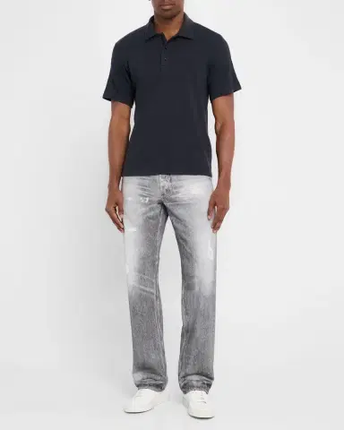 rag & bone Men's Classic Flame Polo Shirt | Thumbnail 2 rag & bone Men's Classic Flame Polo Shirt | Thumbnail 2