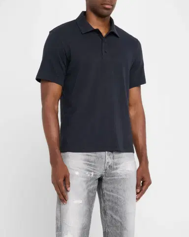 rag & bone Men's Classic Flame Polo Shirt | Thumbnail 4 rag & bone Men's Classic Flame Polo Shirt | Thumbnail 4