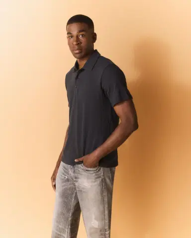 rag & bone Men's Classic Flame Polo Shirt | Thumbnail 5 rag & bone Men's Classic Flame Polo Shirt | Thumbnail 5