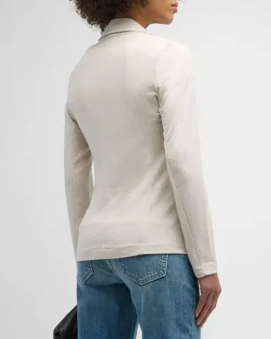 Majestic Filatures French Terry One-Button Blazer | Thumbnail 3