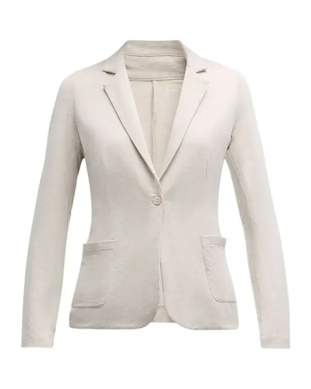 Majestic Filatures French Terry One-Button Blazer