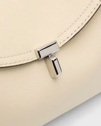 TOTEME T-Lock Clutch Bag in Pebble Grain Leather | Thumbnail 5