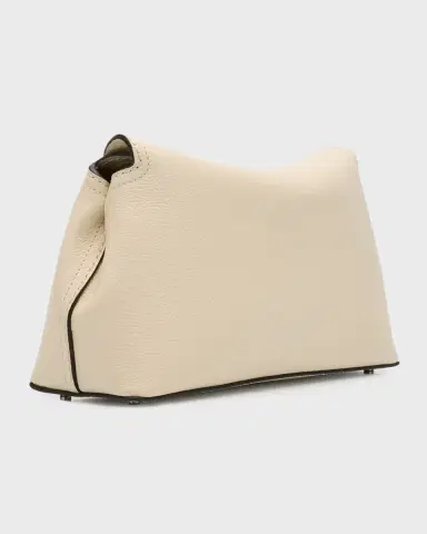 TOTEME T-Lock Clutch Bag in Pebble Grain Leather | Thumbnail 6