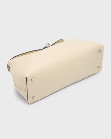 TOTEME T-Lock Clutch Bag in Pebble Grain Leather | Thumbnail 7