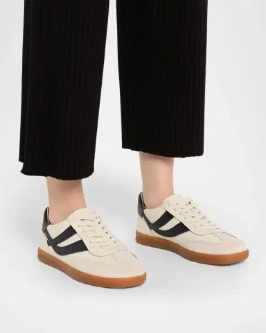 Vince Oasis Mixed Leather Retro Sneakers | Thumbnail 2 Vince Oasis Mixed Leather Retro Sneakers | Thumbnail 2