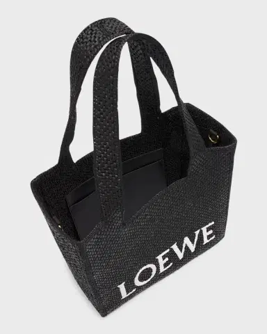 Loewe x Paula's Ibiza Font Logo Medium Tote Bag in Raffia | Thumbnail 3 Loewe x Paula's Ibiza Font Logo Medium Tote Bag in Raffia | Thumbnail 3