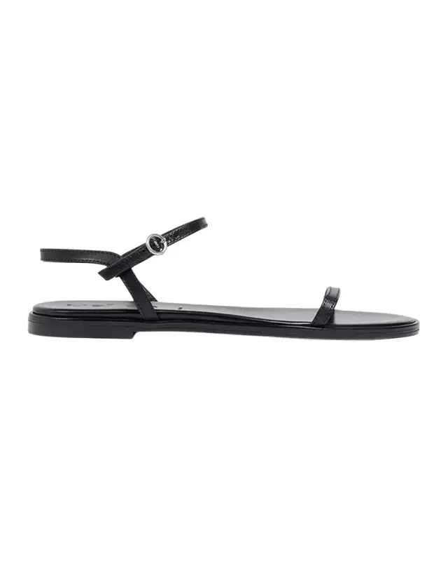Aeyde Nettie Leather Ankle-Strap Sandals