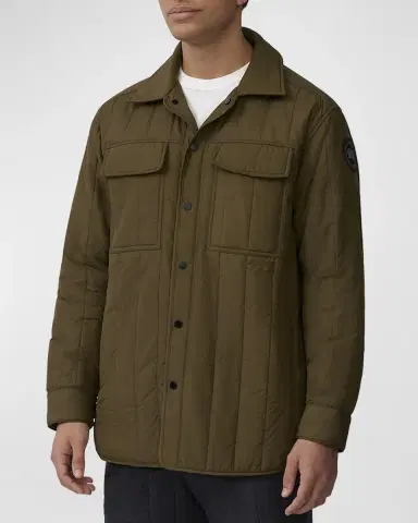 Canada Goose Men's Quilted Black Label Overshirt | Thumbnail 4 Canada Goose Men's Quilted Black Label Overshirt | Thumbnail 4