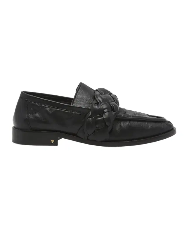 Bottega Veneta Astair Leather Braid Slip-On Loafers