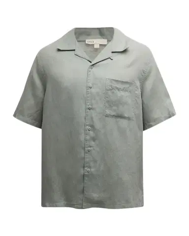 Onia Men's Air Linen Convertible Collar Short-Sleeve Shirt | Thumbnail 1