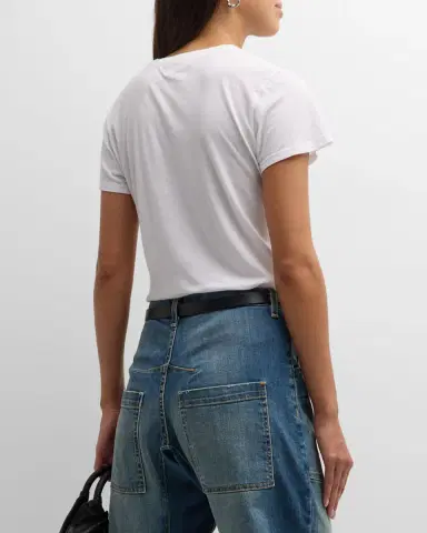 Nili Lotan Mariela Crewneck T-Shirt | Thumbnail 3