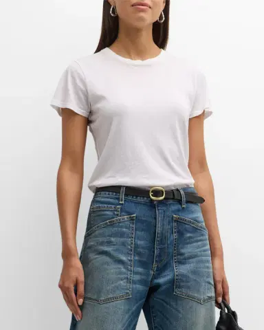 Nili Lotan Mariela Crewneck T-Shirt | Thumbnail 4