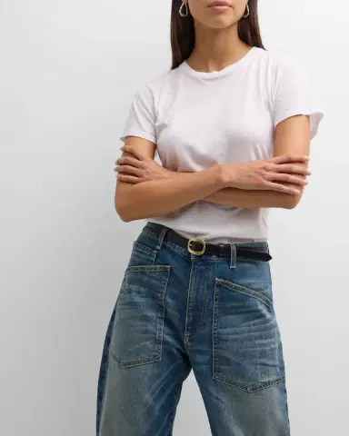 Nili Lotan Mariela Crewneck T-Shirt | Thumbnail 6