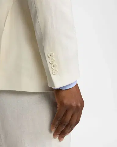 Ralph Lauren Purple Label Men's Kent Hand-Tailored Silk-Linen Jacket | Thumbnail 5