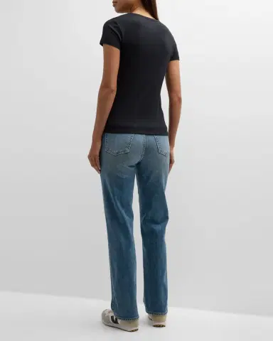 MAJESTIC FILATURES Lyocell Cotton Baby Ribbed Tee | Thumbnail 2 MAJESTIC FILATURES Lyocell Cotton Baby Ribbed Tee | Thumbnail 2