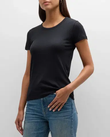 MAJESTIC FILATURES Lyocell Cotton Baby Ribbed Tee | Thumbnail 3 MAJESTIC FILATURES Lyocell Cotton Baby Ribbed Tee | Thumbnail 3