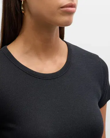 MAJESTIC FILATURES Lyocell Cotton Baby Ribbed Tee | Thumbnail 5 MAJESTIC FILATURES Lyocell Cotton Baby Ribbed Tee | Thumbnail 5