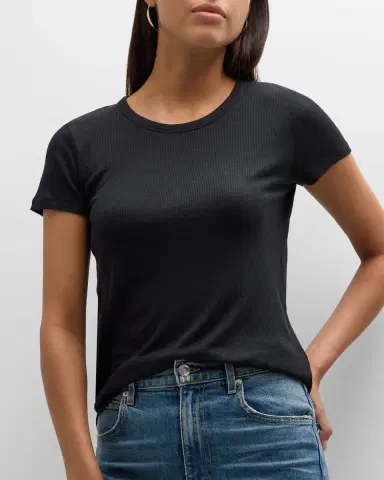 MAJESTIC FILATURES Lyocell Cotton Baby Ribbed Tee | Thumbnail 7 MAJESTIC FILATURES Lyocell Cotton Baby Ribbed Tee | Thumbnail 7