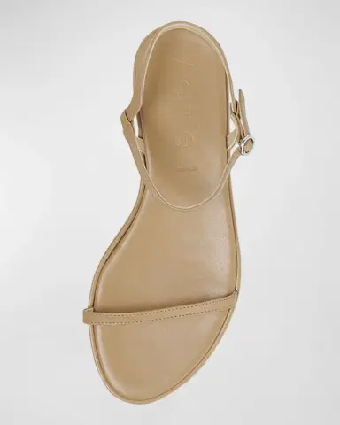 Aeyde Nettie Nude Leather Ankle-Strap Sandals | Thumbnail 5