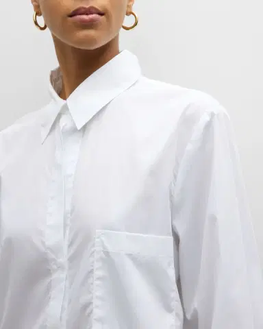 TWP New Morning After Shirt in Superfine Cotton | Thumbnail 5