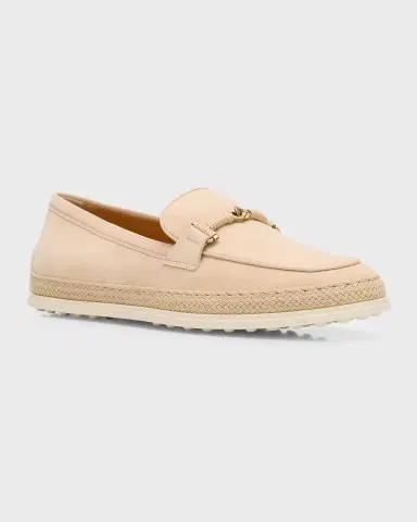 Tod 's Gomma Suede T-Ring Espadrille Driver Loafers | Thumbnail 3 Tod 's Gomma Suede T-Ring Espadrille Driver Loafers | Thumbnail 3
