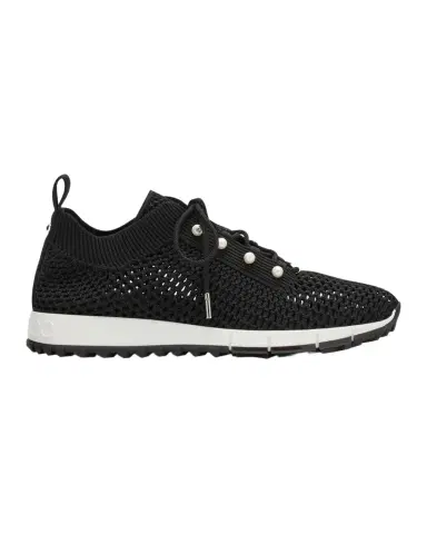 Jimmy Choo Veles Knit Pearly Lace-Up Sneakers | Thumbnail 1