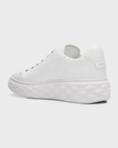 Jimmy Choo Diamond Leather Low-Top Sneakers | Thumbnail 4