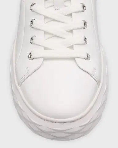 Jimmy Choo Diamond Leather Low-Top Sneakers | Thumbnail 6