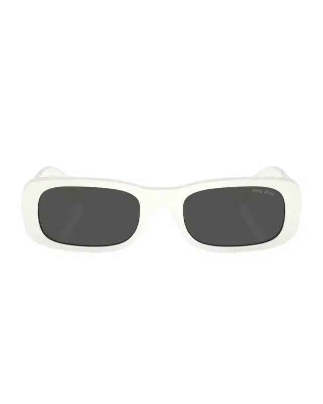 Miu Miu Logo Acetate Rectangular Sunglasses