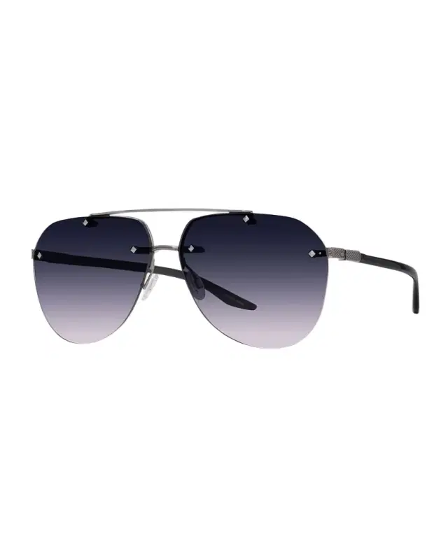 Barton Perreira Jean Metal & Zyl Aviator Sunglasses