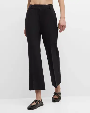 Proenza Schouler Marlene Tropical Wool Kick-Flare Pants | Thumbnail 7