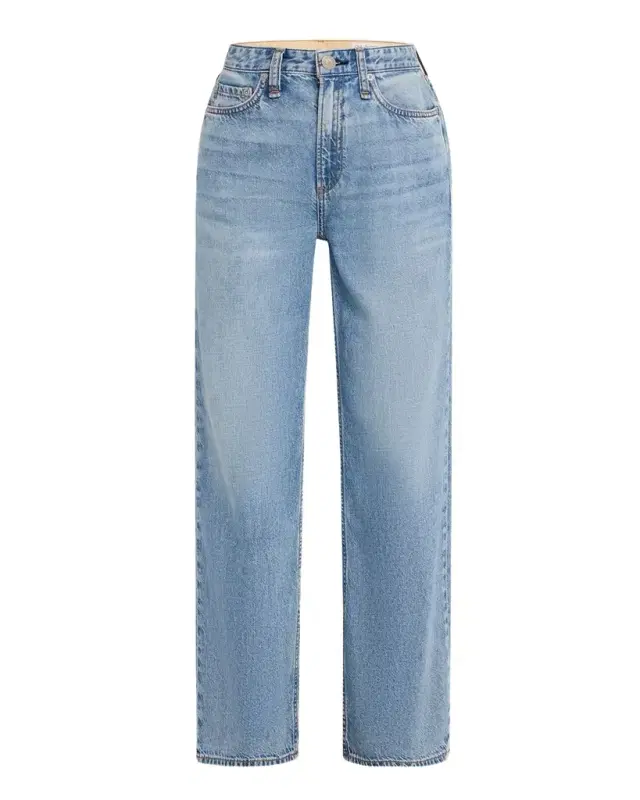 rag & bone Featherweight Logan Mid-Rise Wide Jeans