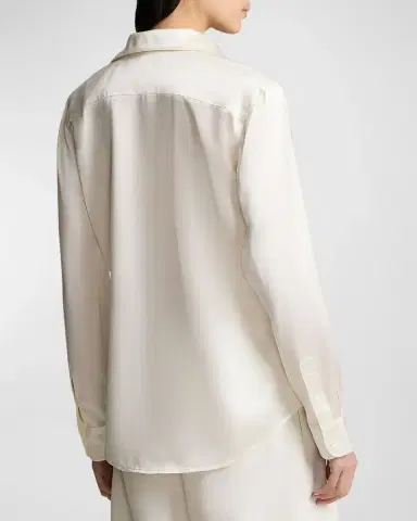 Polo Ralph Lauren Slim Fit Silk Shirt | Thumbnail 5 Polo Ralph Lauren Slim Fit Silk Shirt | Thumbnail 5