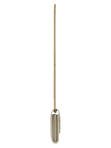 Saint Laurent Women's Classic Cassandre Chain Wallet in Grain De Poudre Leather - Crema Soft | Thumbnail 5