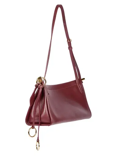 ALAIA Women's Le Click East West Leather Shoulder Bag - Rouge Grenat | Thumbnail 4