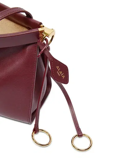 ALAIA Women's Le Click East West Leather Shoulder Bag - Rouge Grenat | Thumbnail 6