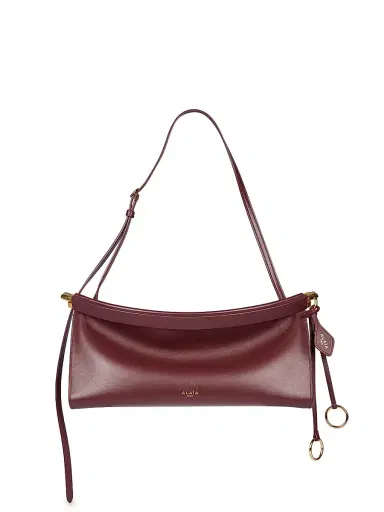 ALAIA Women's Le Click East West Leather Shoulder Bag - Rouge Grenat | Thumbnail 1