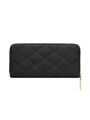 Saint Laurent Women's Cassandre Bijou Zip Wallet in Grain De Poudre Leather | Thumbnail 1