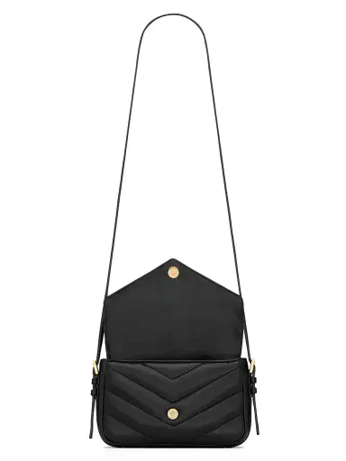 Saint Laurent Women's Loulou Toy Crossbody Bag in Lambskin - Black | Thumbnail 2 Saint Laurent Women's Loulou Toy Crossbody Bag in Lambskin - Black | Thumbnail 2