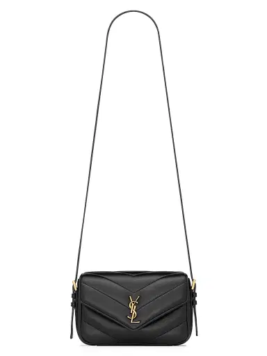Saint Laurent Women's Loulou Toy Crossbody Bag in Lambskin - Black | Thumbnail 1 Saint Laurent Women's Loulou Toy Crossbody Bag in Lambskin - Black | Thumbnail 1
