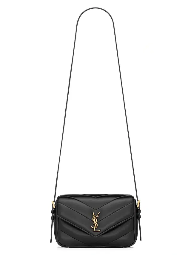 Women's Loulou Toy Crossbody Bag in Lambskin - Black
